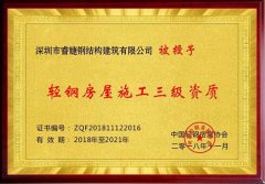 睿婕鋼結(jié)構(gòu)建筑有限公司正式加盟入中國輕鋼協(xié)會會員！